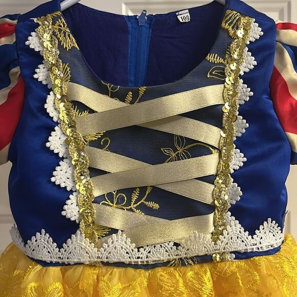 Toddler Unbranded Vibrant Snow White Layered Dress Tulle Zipper Disney Princess - Picture 3 of 14